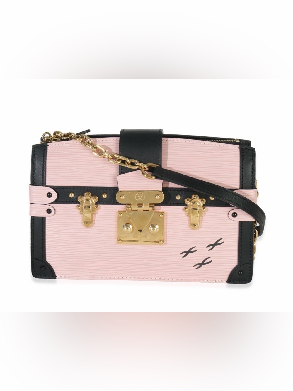 💕 Louis Vuitton Petite Malle Pink/Black Epi Leather Bag💕